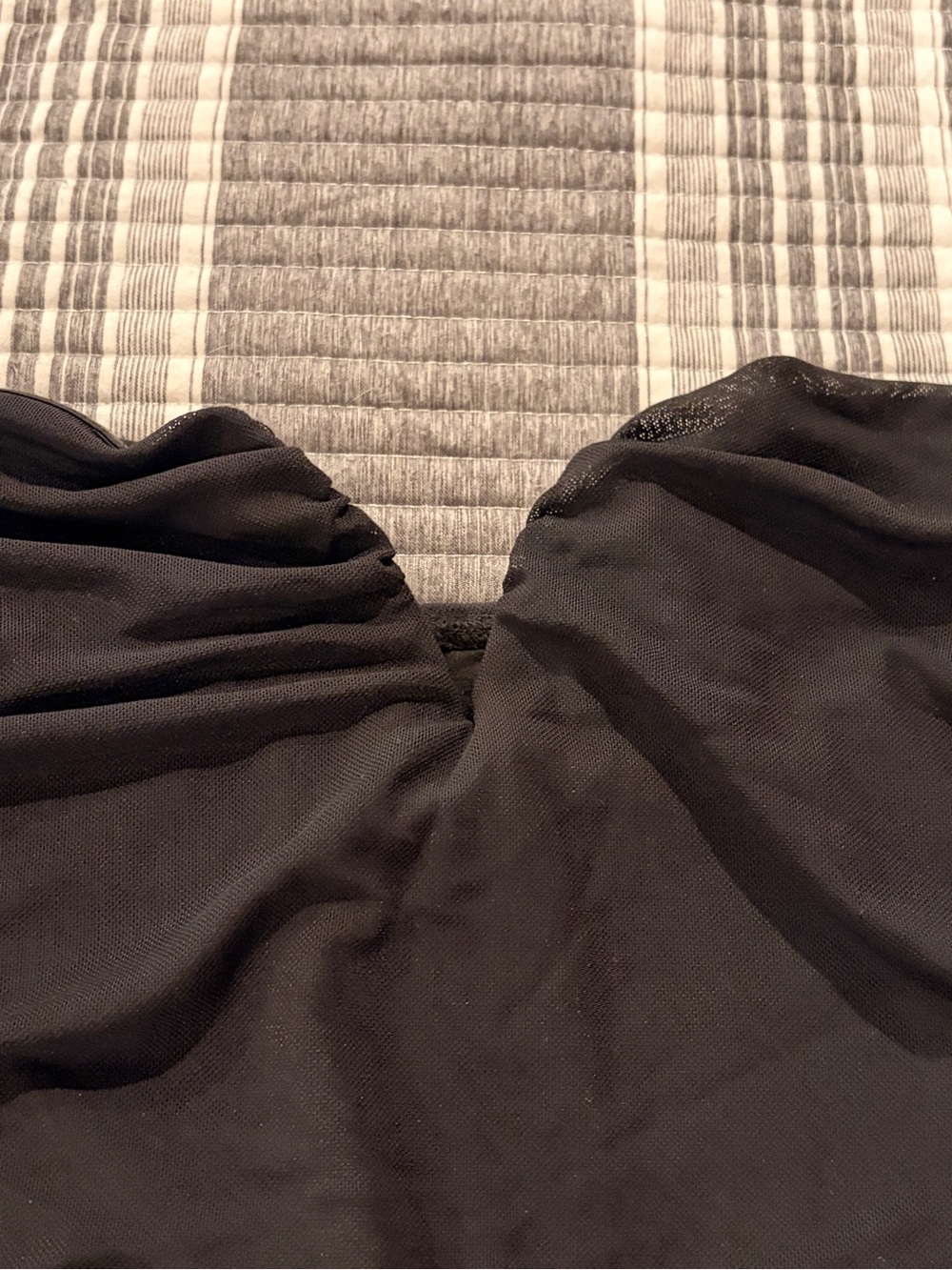 NWOT Lulu's Black Off-Shoulder Ruched Mini Dress with Floral Puff Sleeves - Picture 3 of 8